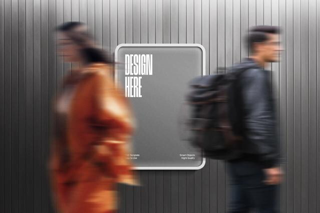 Urban Lightbox Poster Mockup