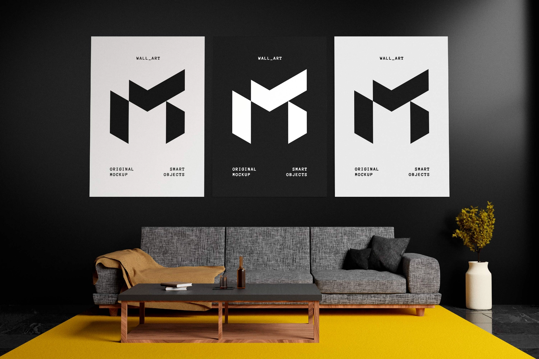 Living Room Poster Mockup