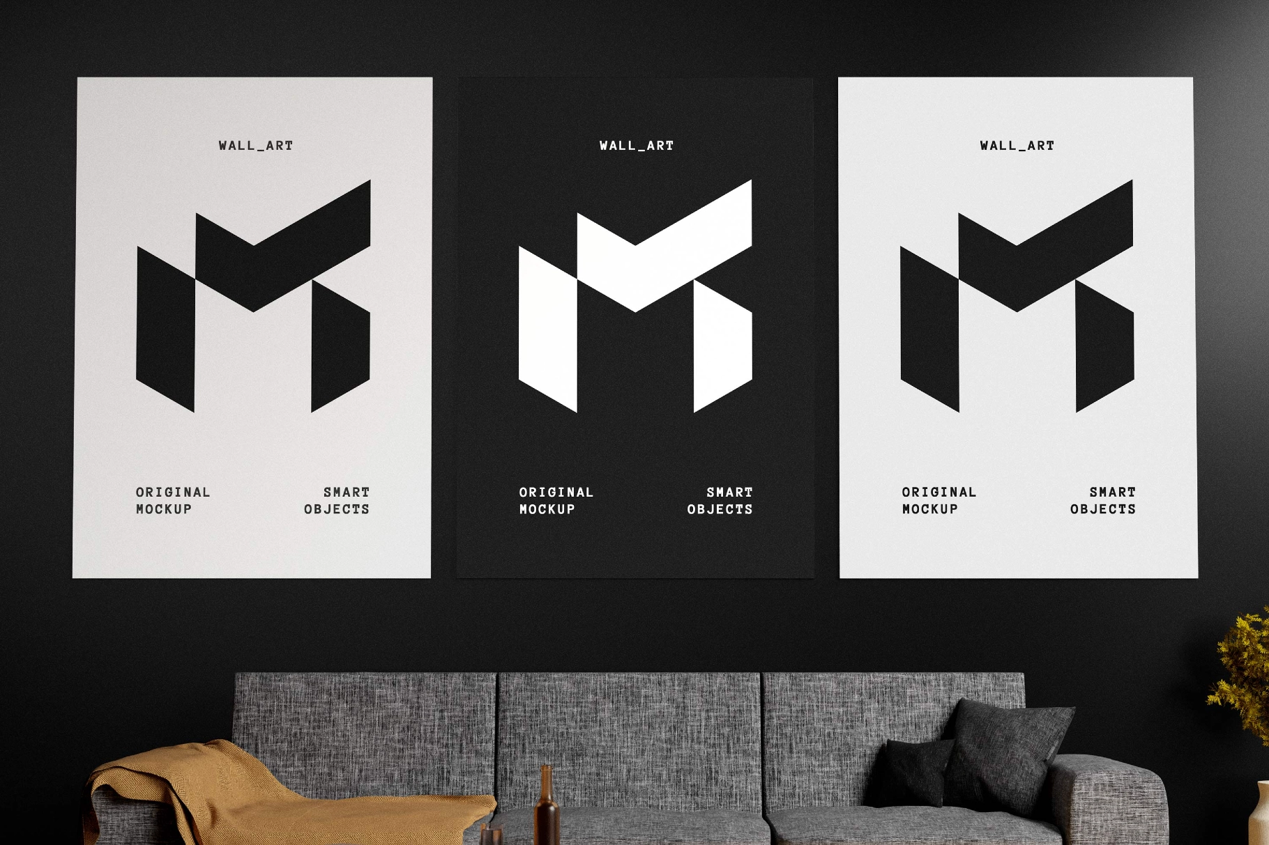 Living Room Poster Mockup