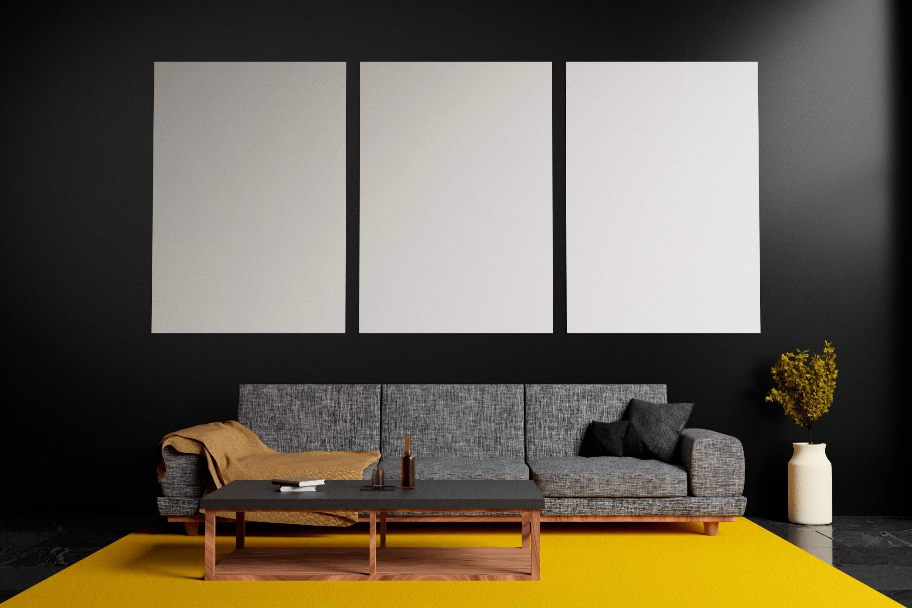 Living Room Poster Mockup