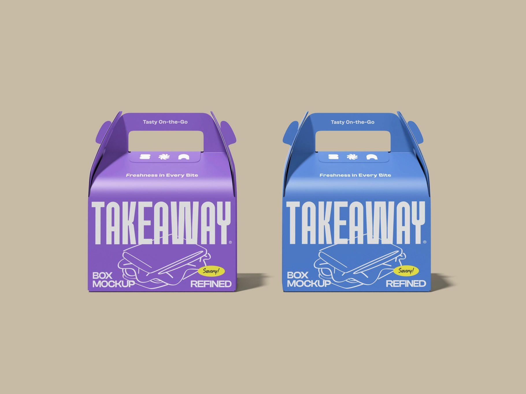 Chinese Takeout Box Mockup