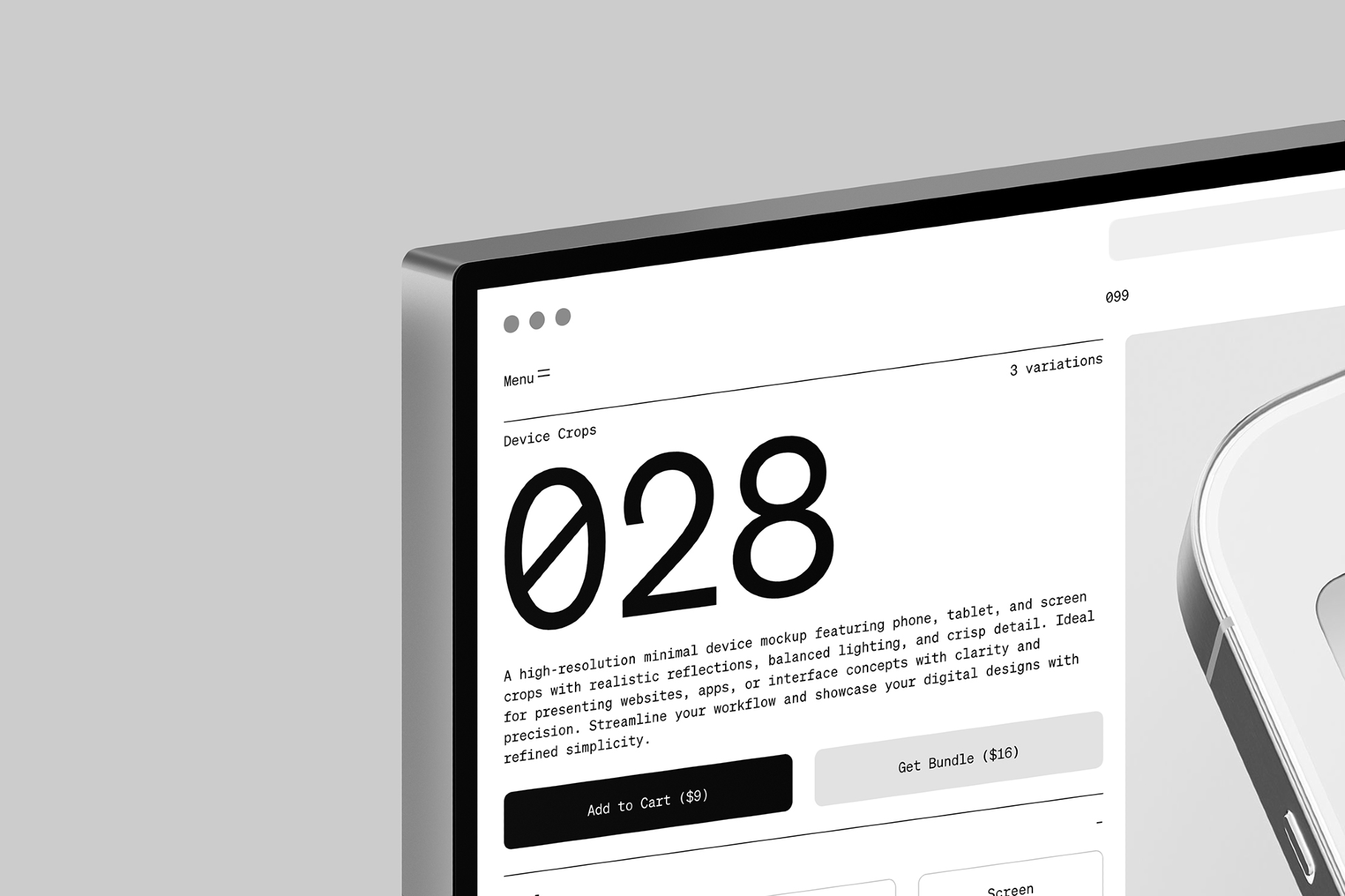 Pro Display Crop Mockup