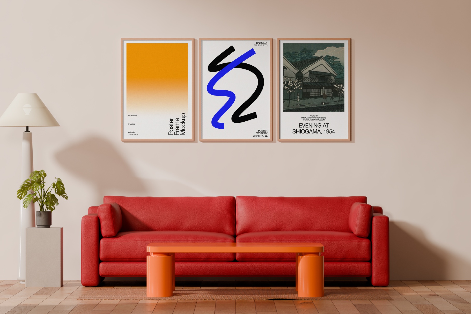 A3 Poster Frame Mockup