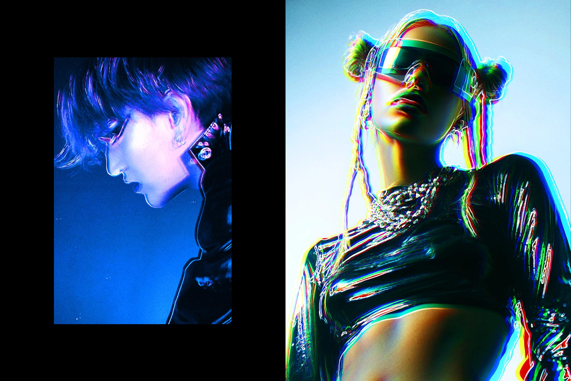 Bright Outline Photo Effect