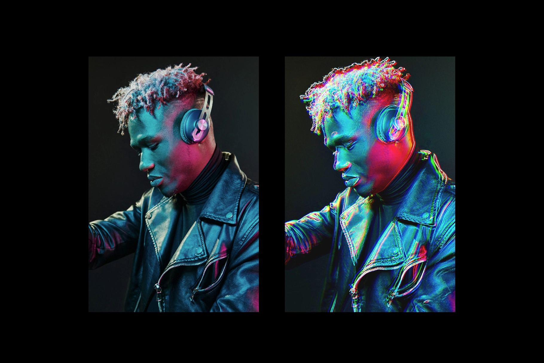 Bright Outline Photo Effect