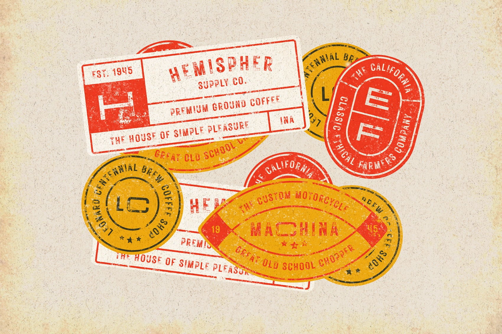 Rustic Printed - Display Font