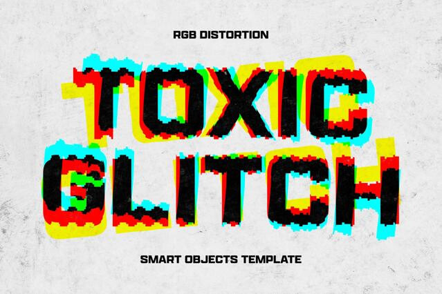 Toxic Glitch Text Effect