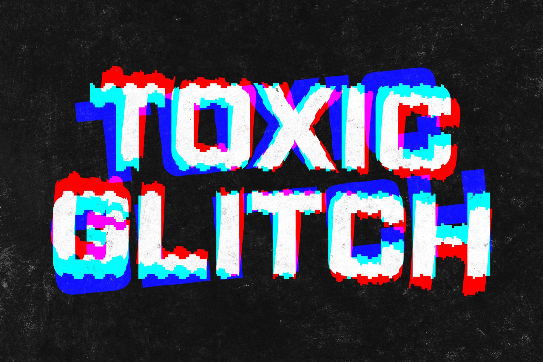 Toxic Glitch Text Effect