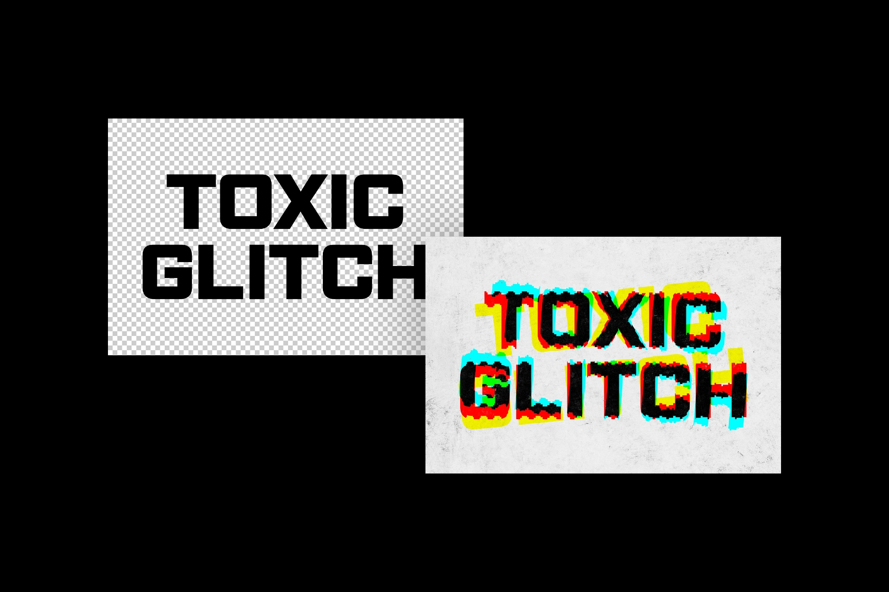 Toxic Glitch Text Effect