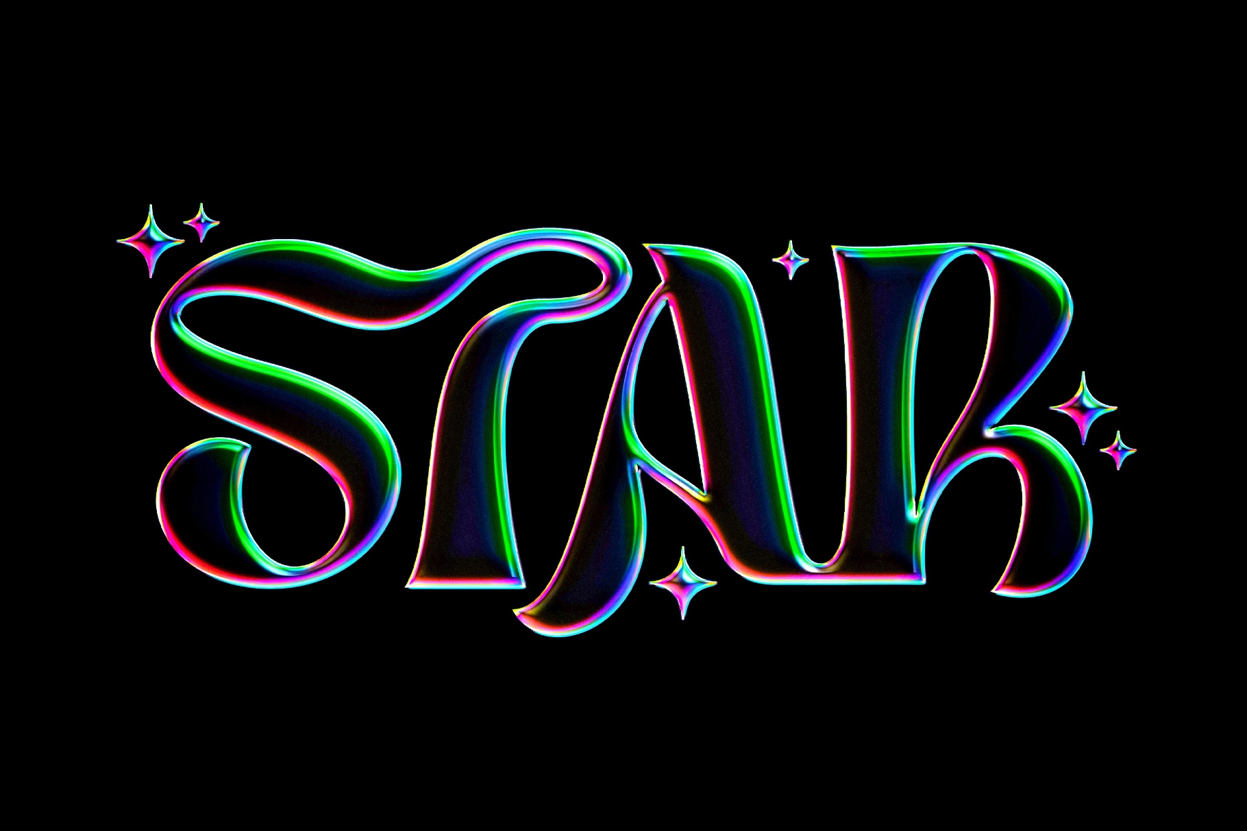 Galaxy Chrome Text & Logo Effect