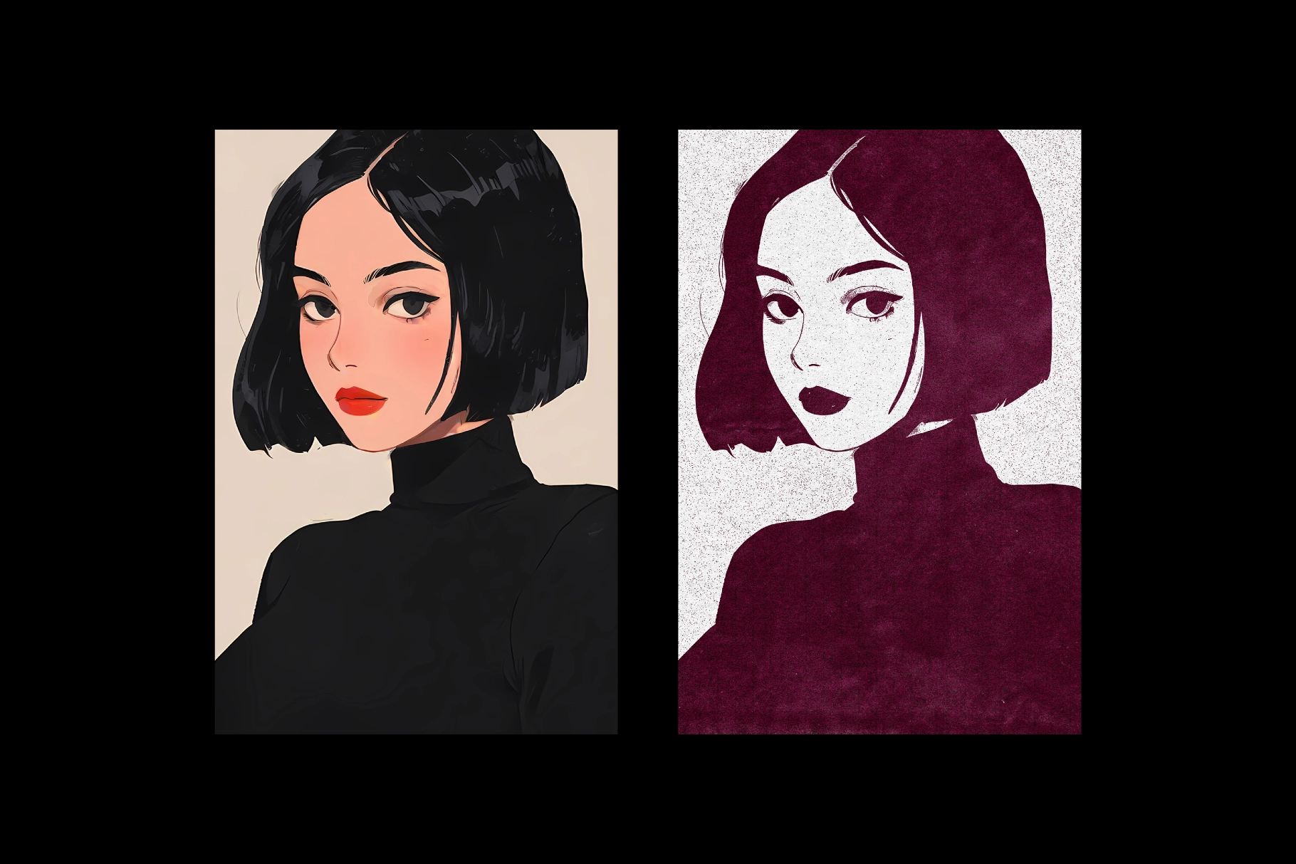 Color Risoprint Photo Effect