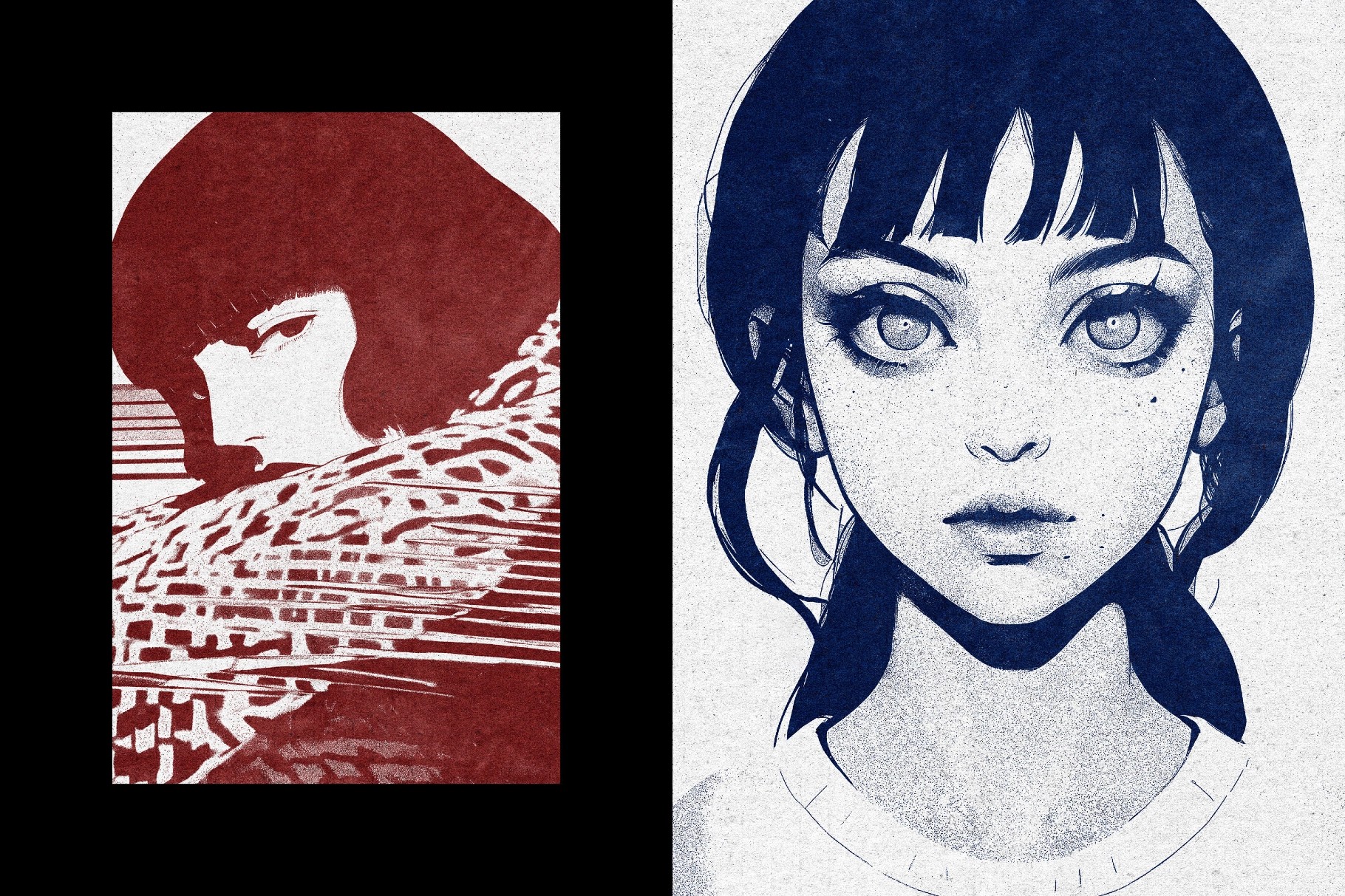 Color Risoprint Photo Effect