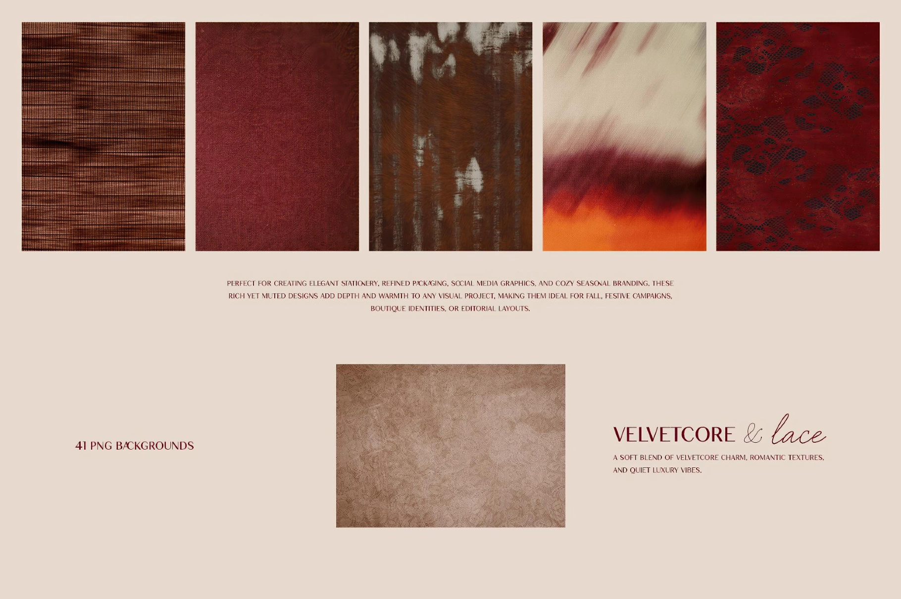 Softy Velvet & Lace Backgrounds