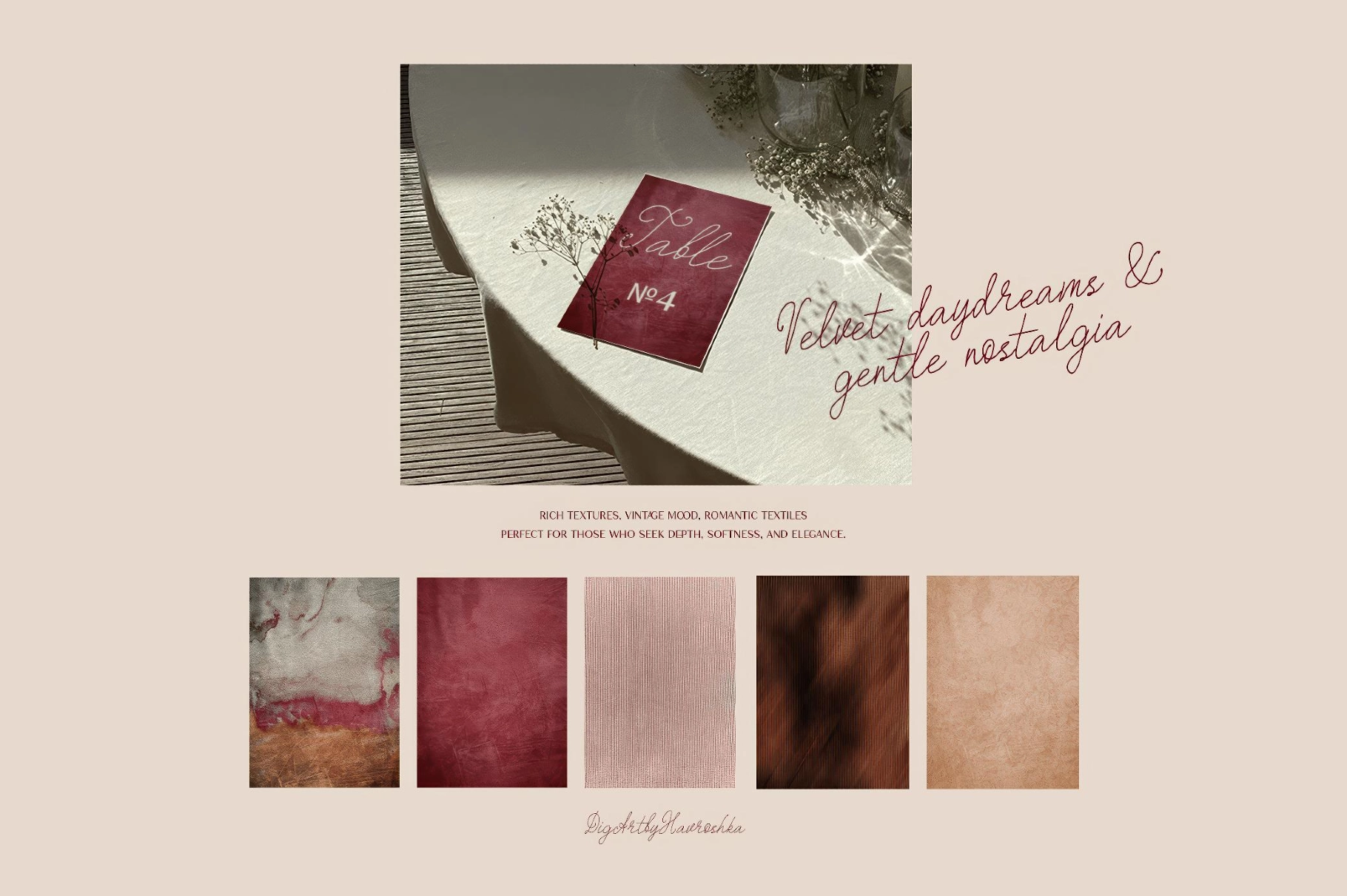 Softy Velvet & Lace Backgrounds