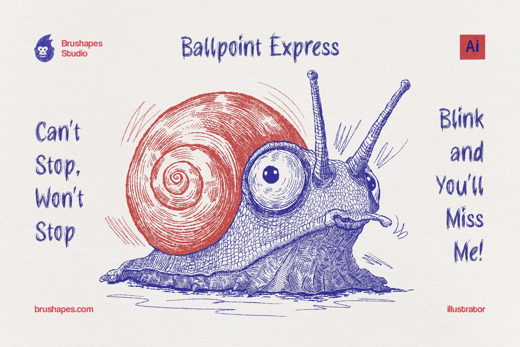 Ballpoint Pen Illustrator Brushes