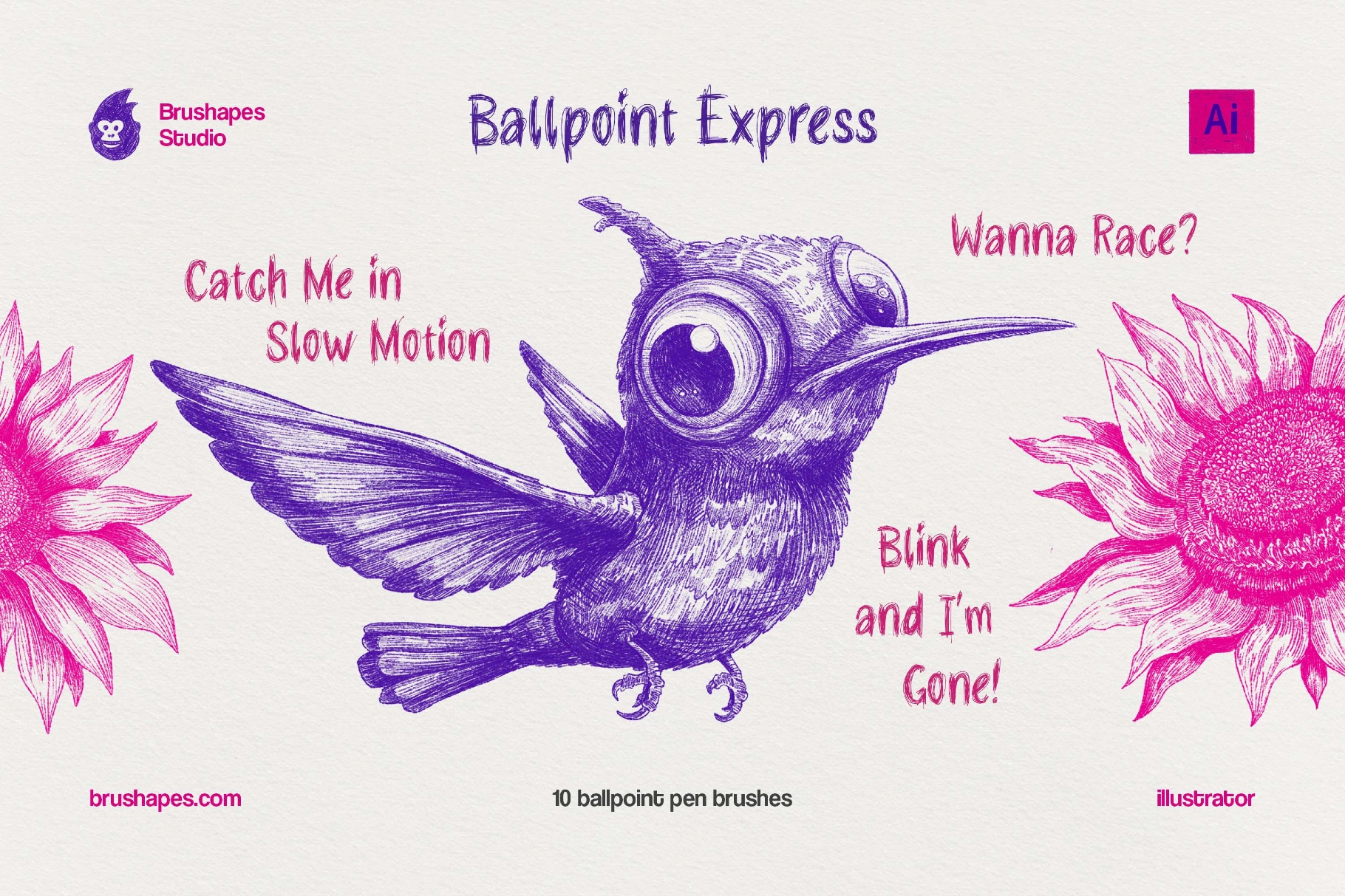 Ballpoint Pen Illustrator Brushes