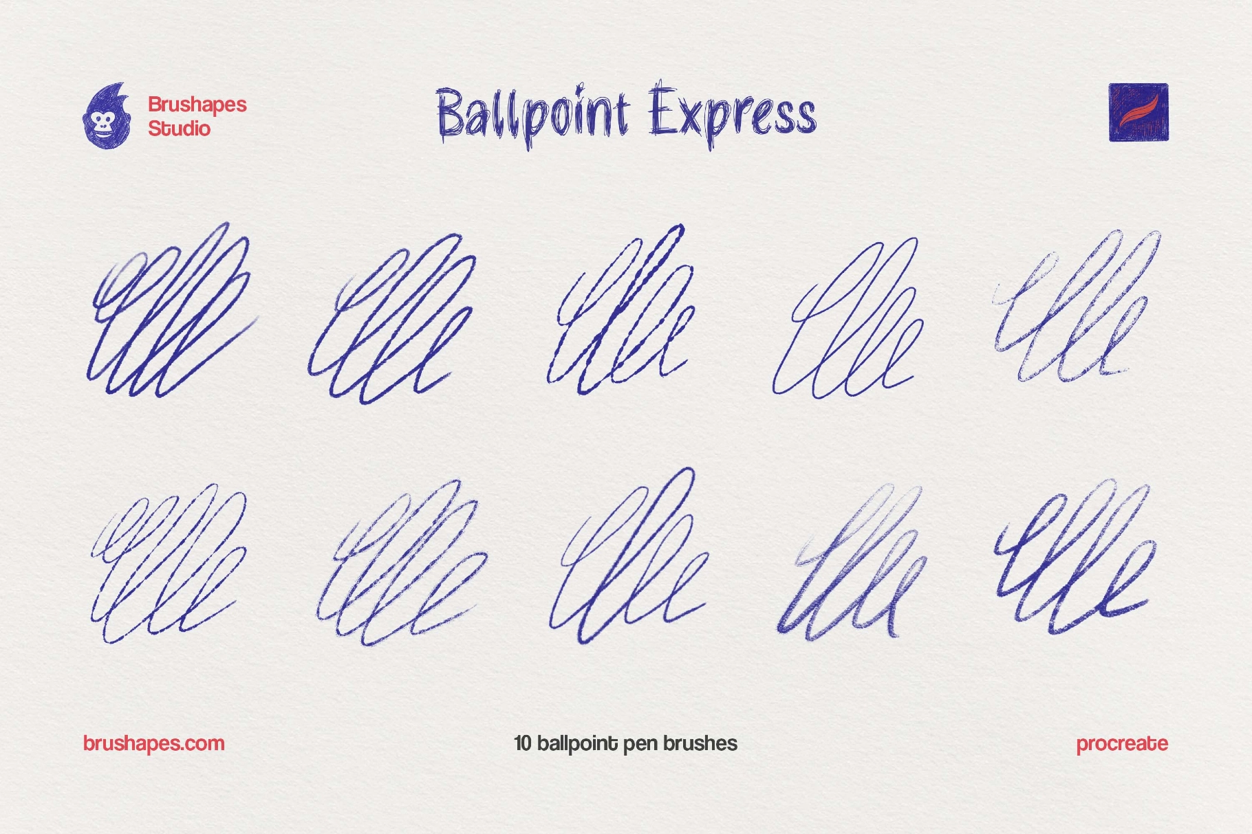 Ballpoint Pen Procreate Brushes