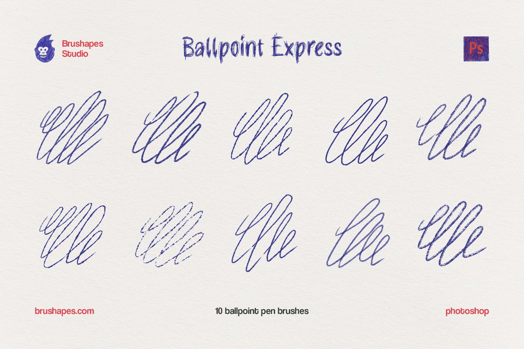 Ballpoint Pen Photoshop Brushes