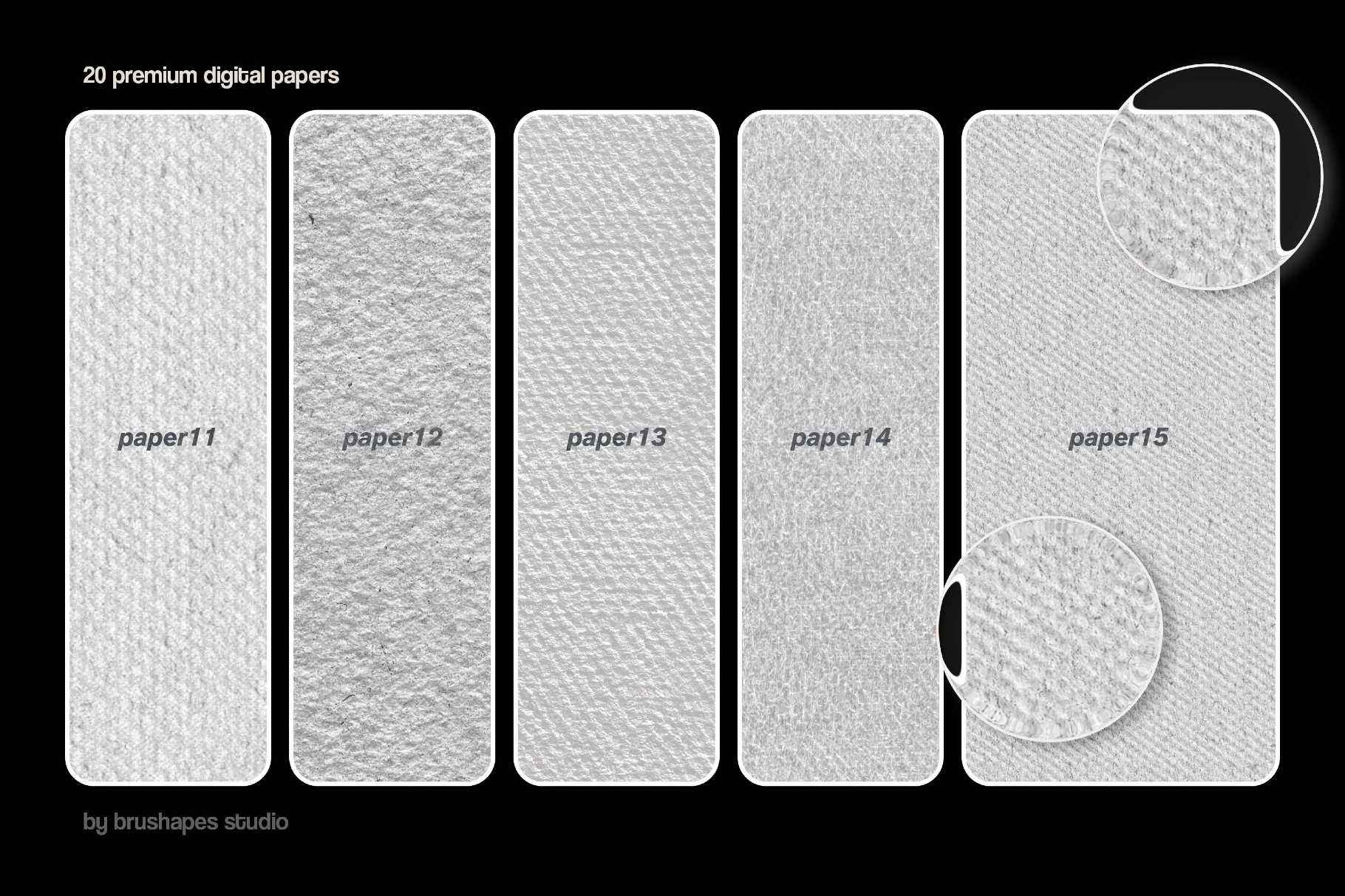 20 Premium Hand-Made Paper Textures