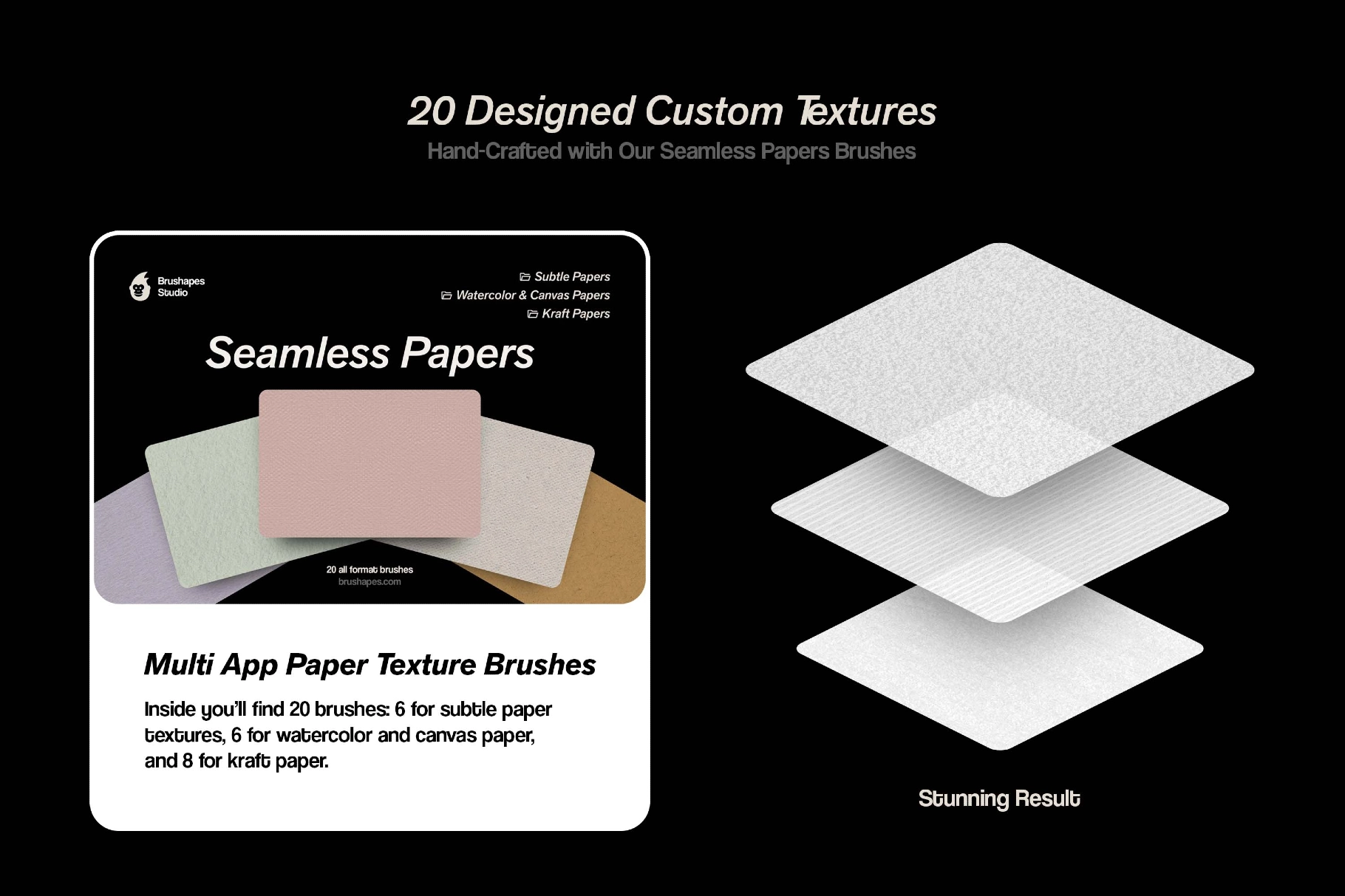 20 Premium Hand-Made Paper Textures