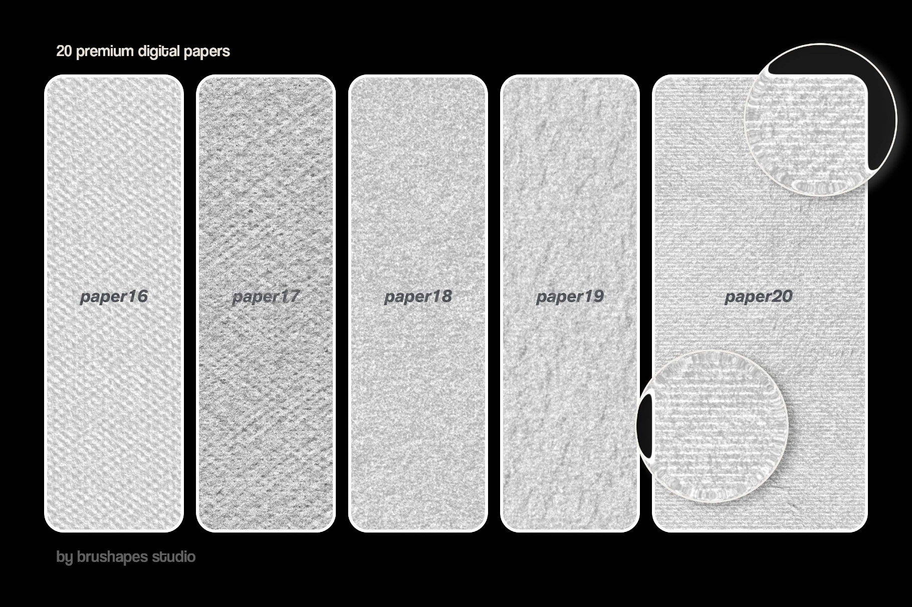 20 Premium Hand-Made Paper Textures