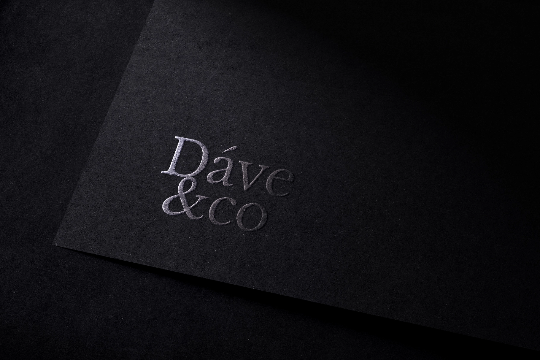 Embossed Logo Mockups on Dark Paper