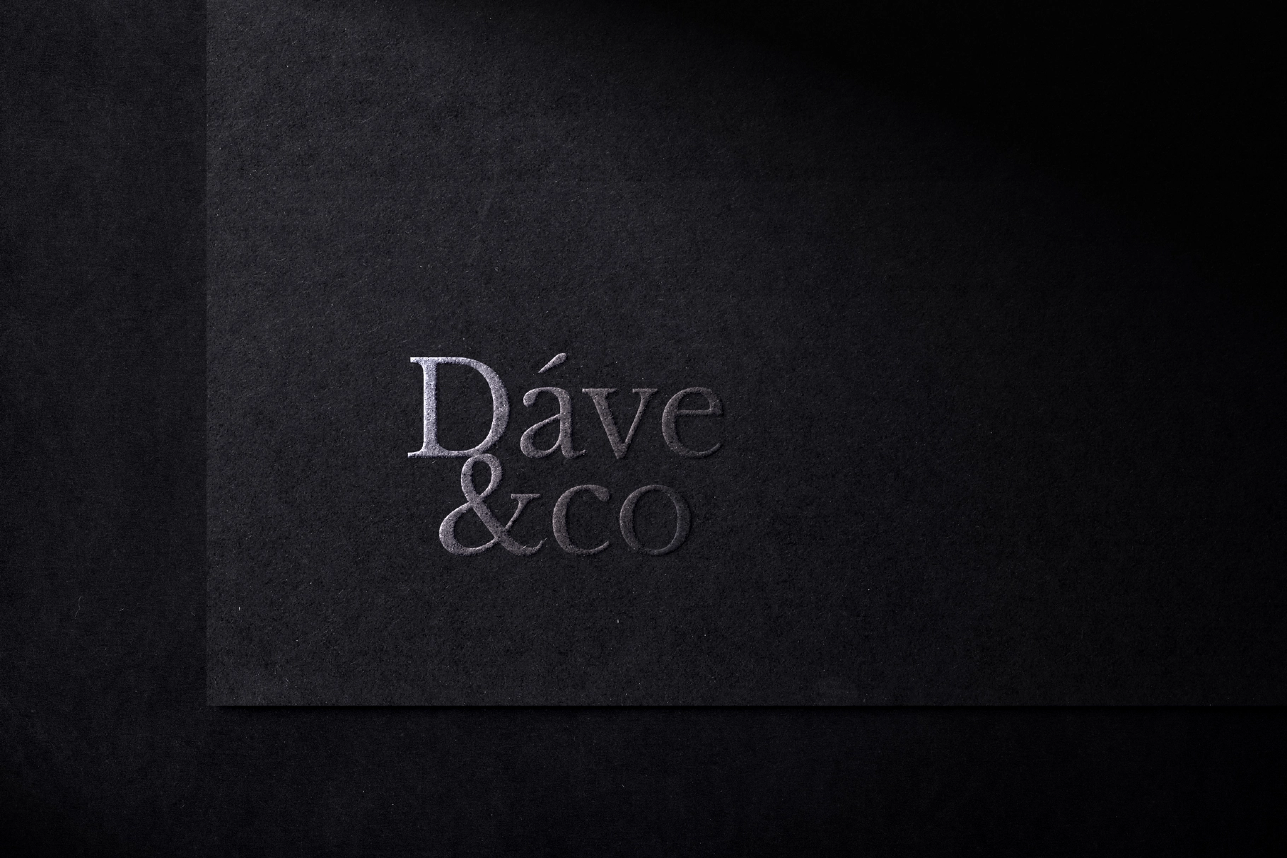 Embossed Logo Mockups on Dark Paper