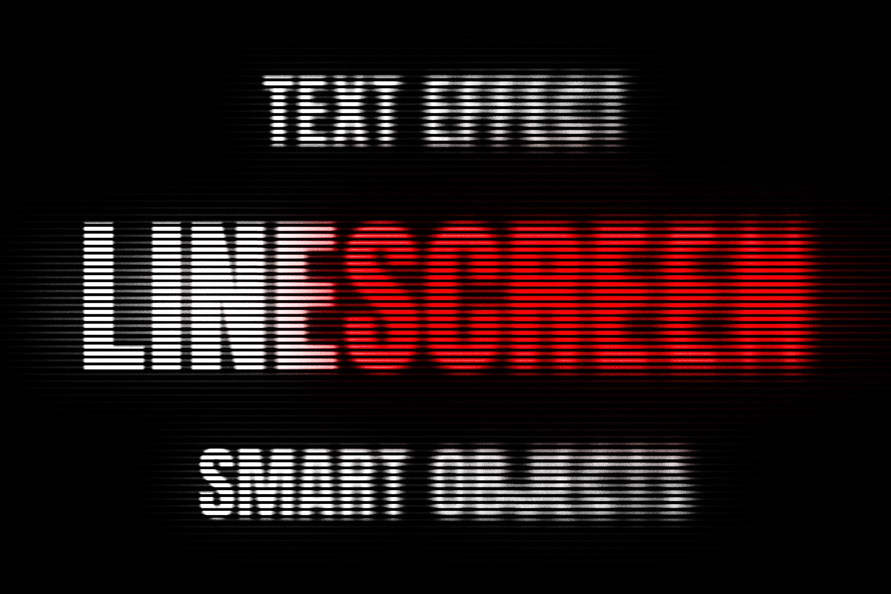 Line Screen Text Effect