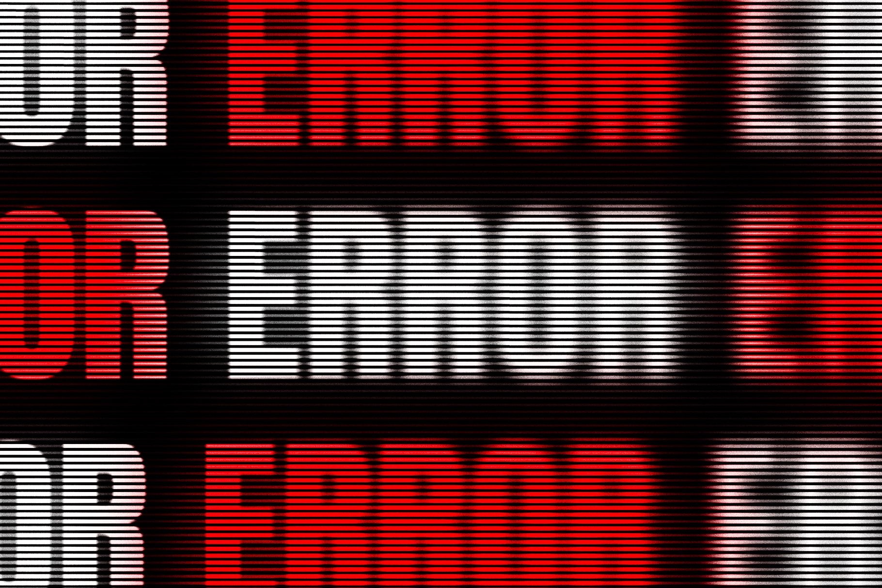 Line Screen Text Effect