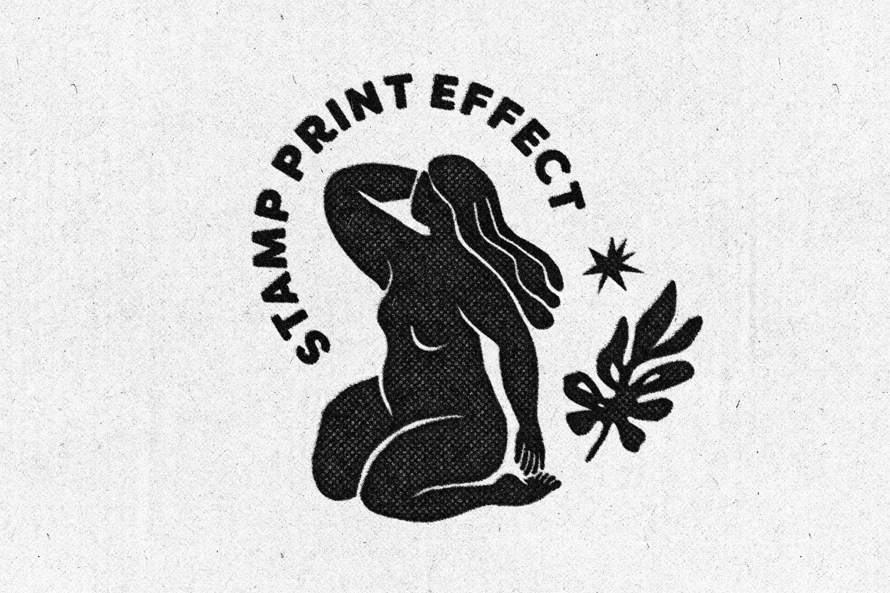 Stamp Print Effect
