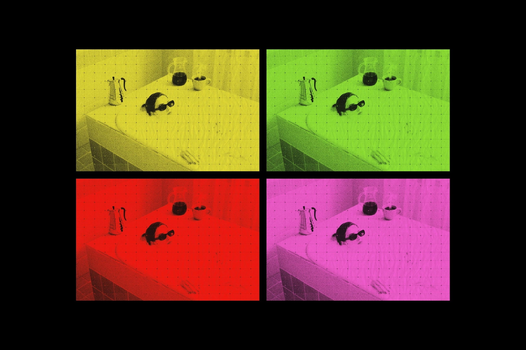 Paper Grid Photo Effect