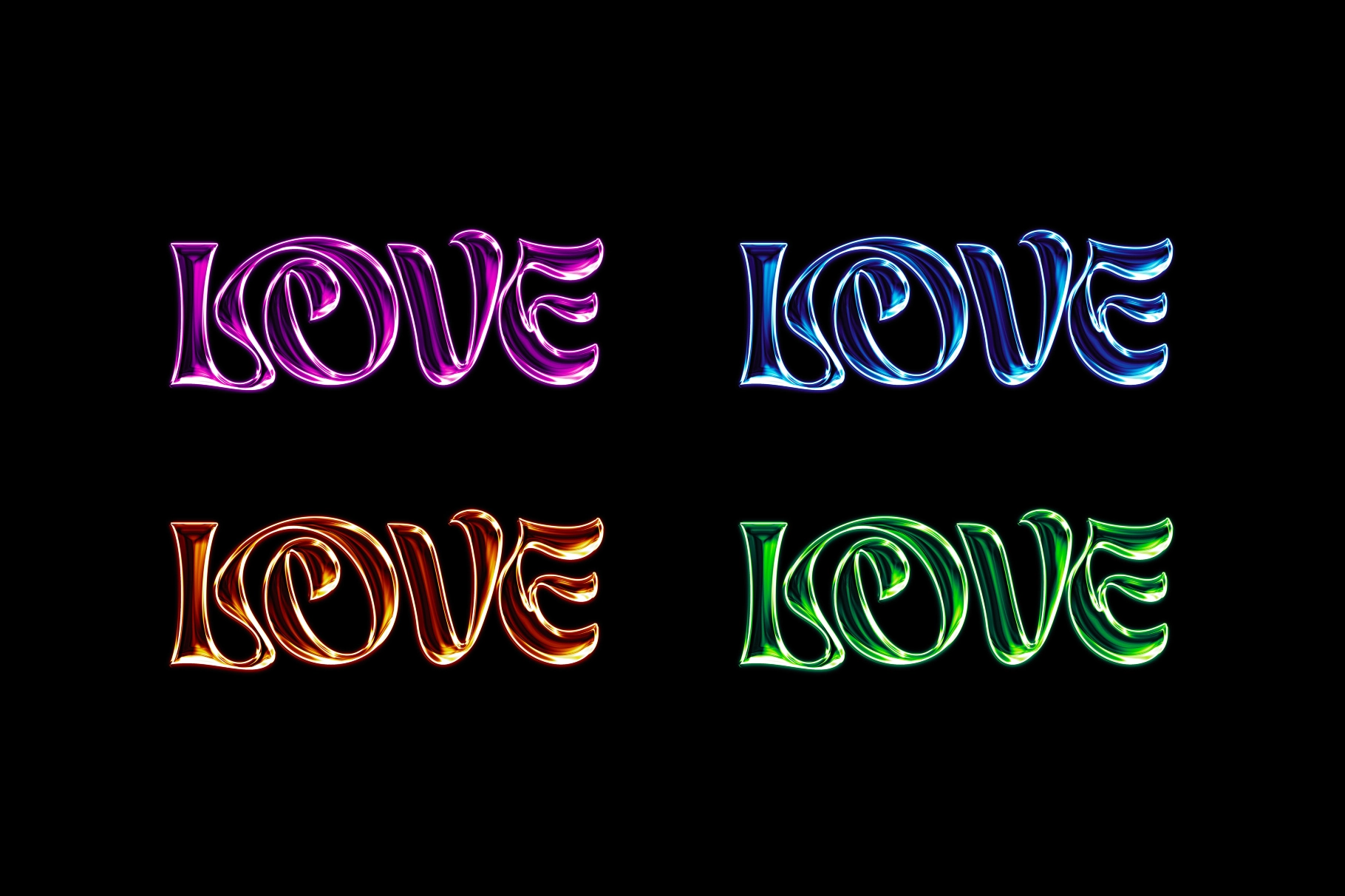 Candy Chrome Text & Logo Effect