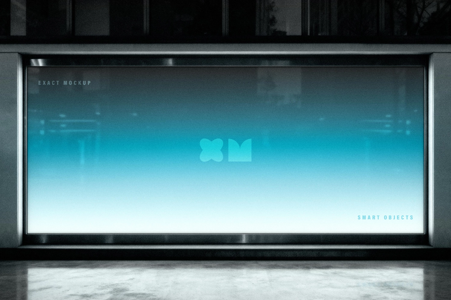 Backlit Storefront Window Mockup