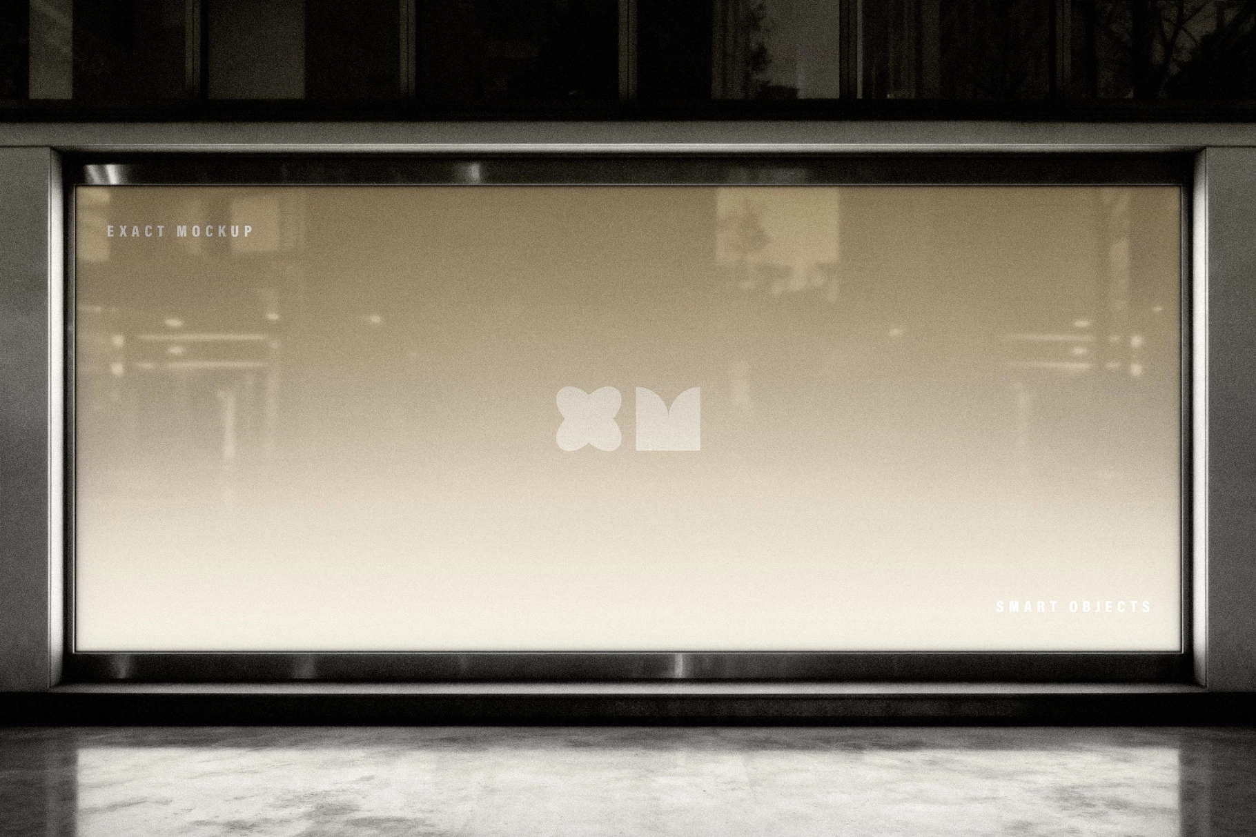 Backlit Storefront Window Mockup