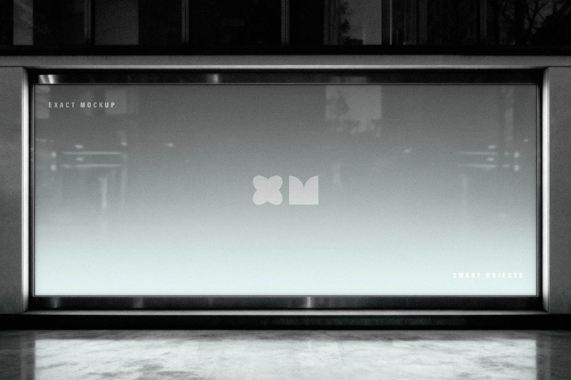 Backlit Storefront Window Mockup