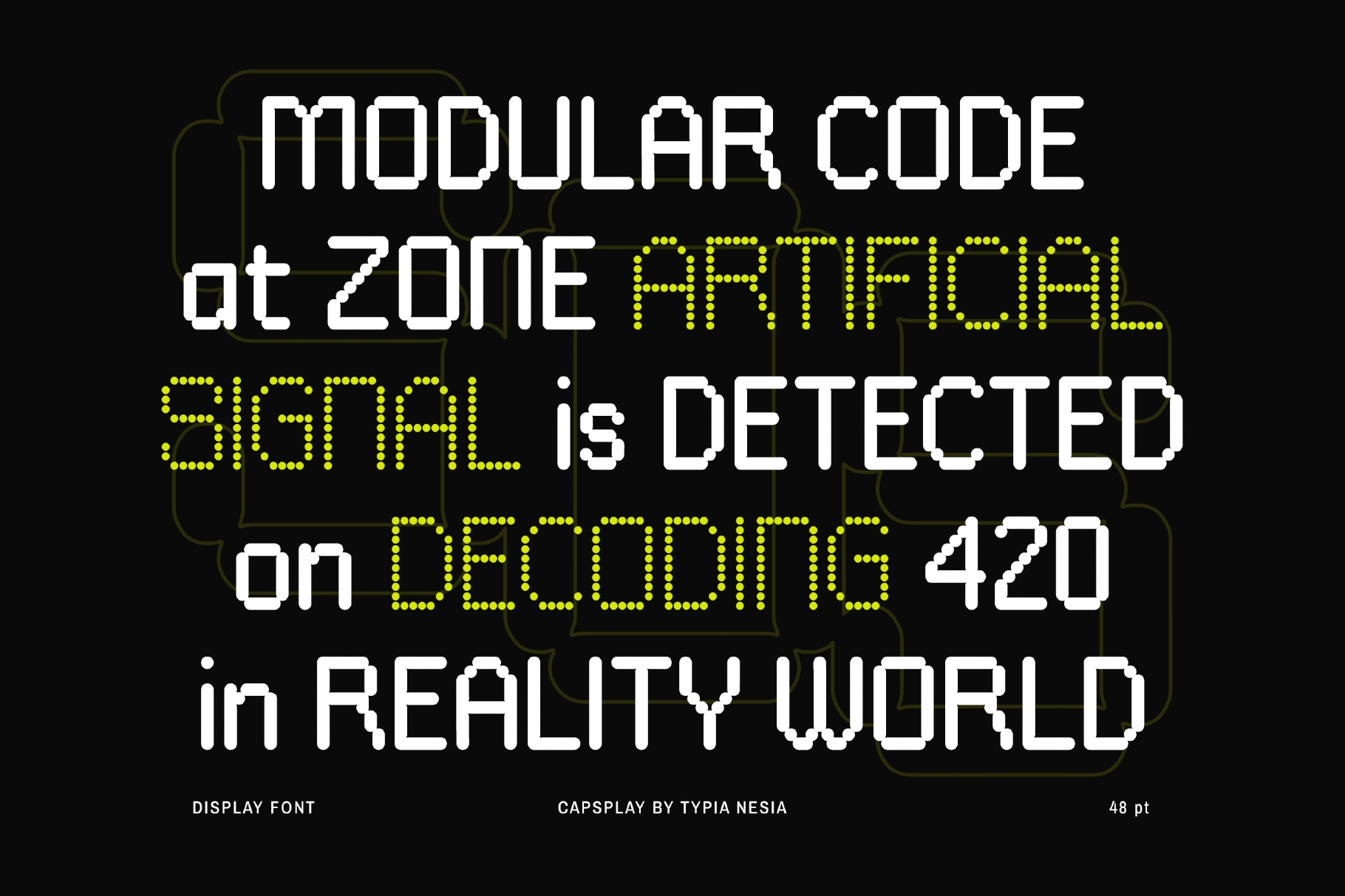 Capsplay - Dot Pixel Font