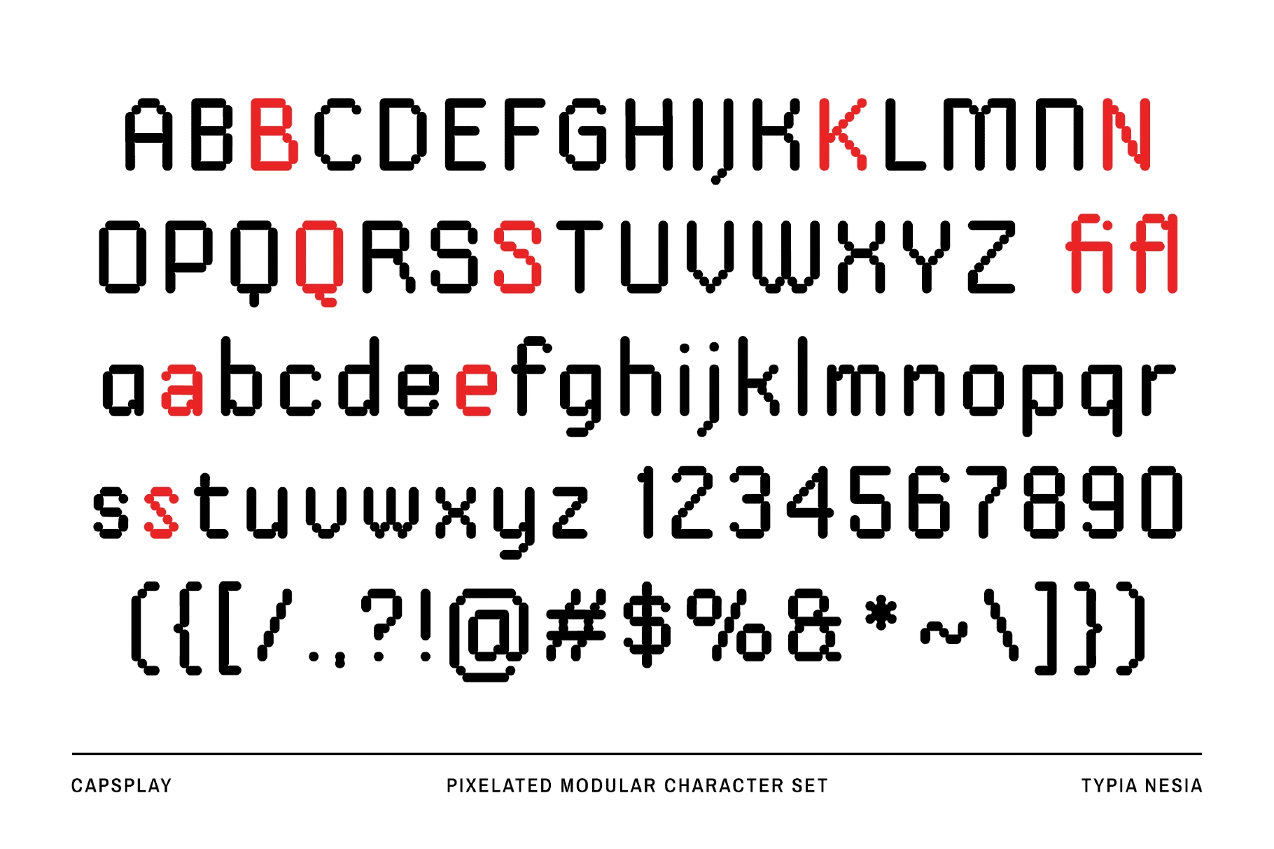 Capsplay - Dot Pixel Font