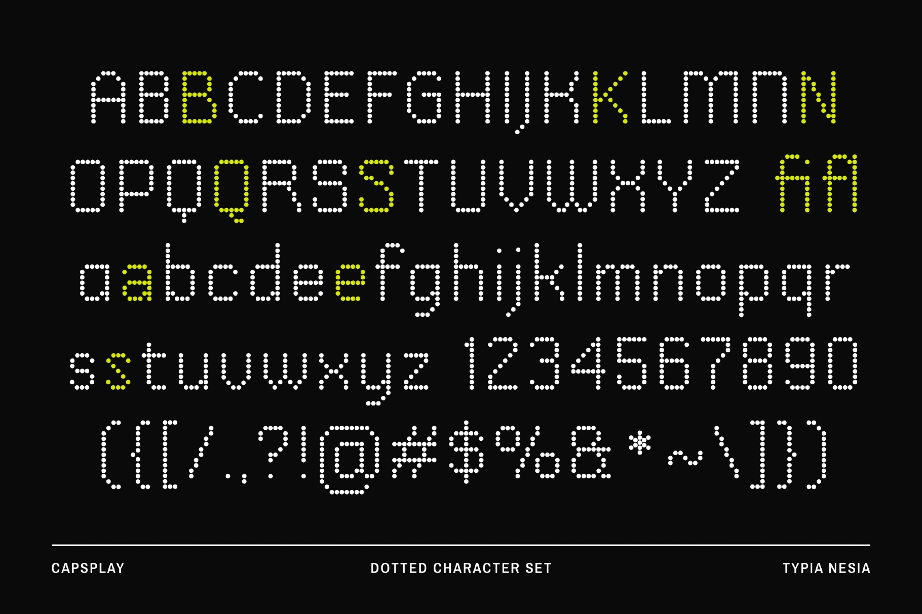 Capsplay - Dot Pixel Font