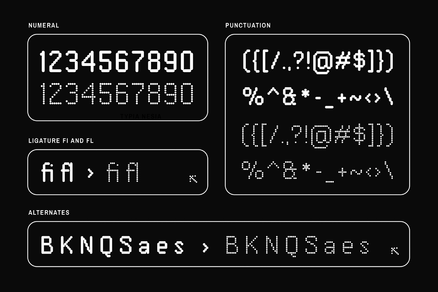 Capsplay - Dot Pixel Font