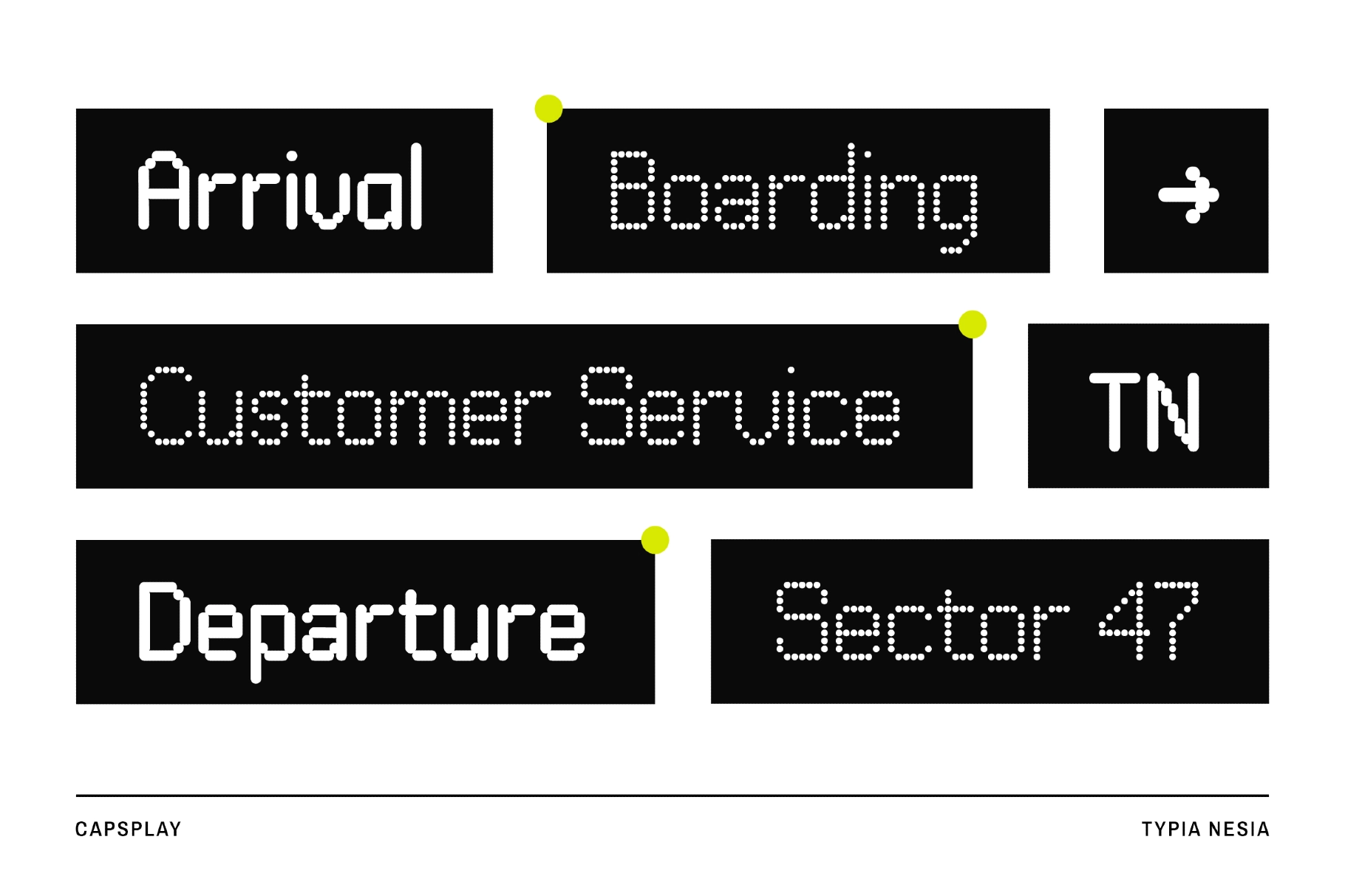 Capsplay - Dot Pixel Font