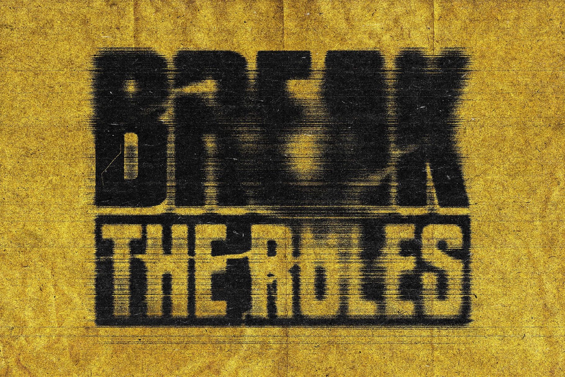 Noise Lines Text Effect