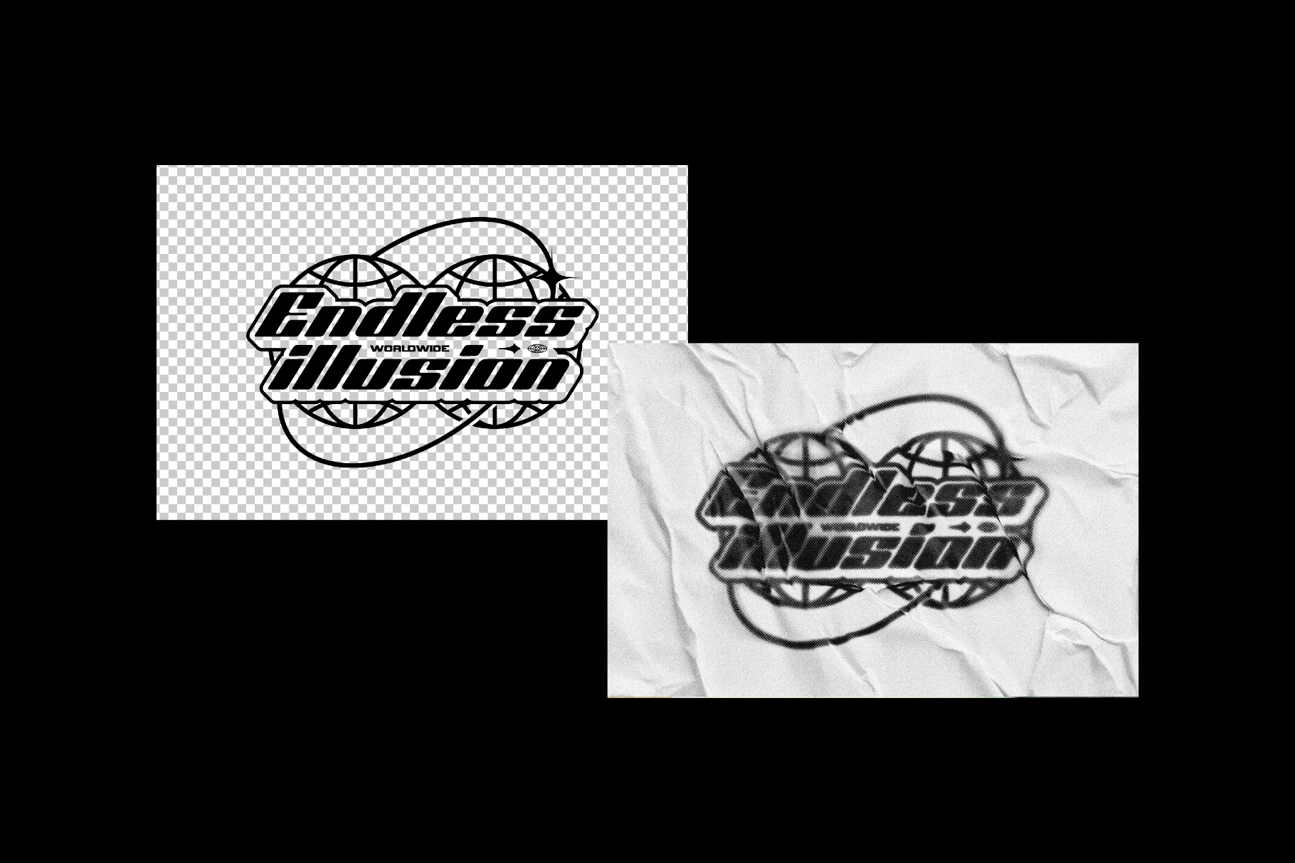 Ink Halftone Text & Logo Effect