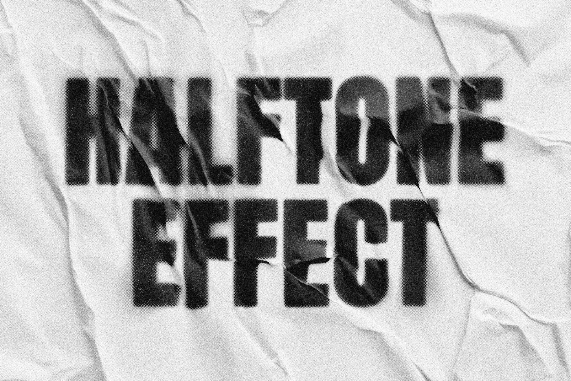 Ink Halftone Text & Logo Effect