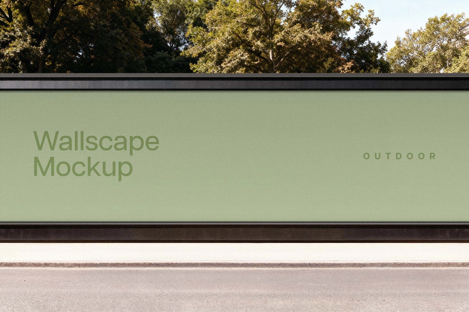 Outdoor Wallscape Mockup