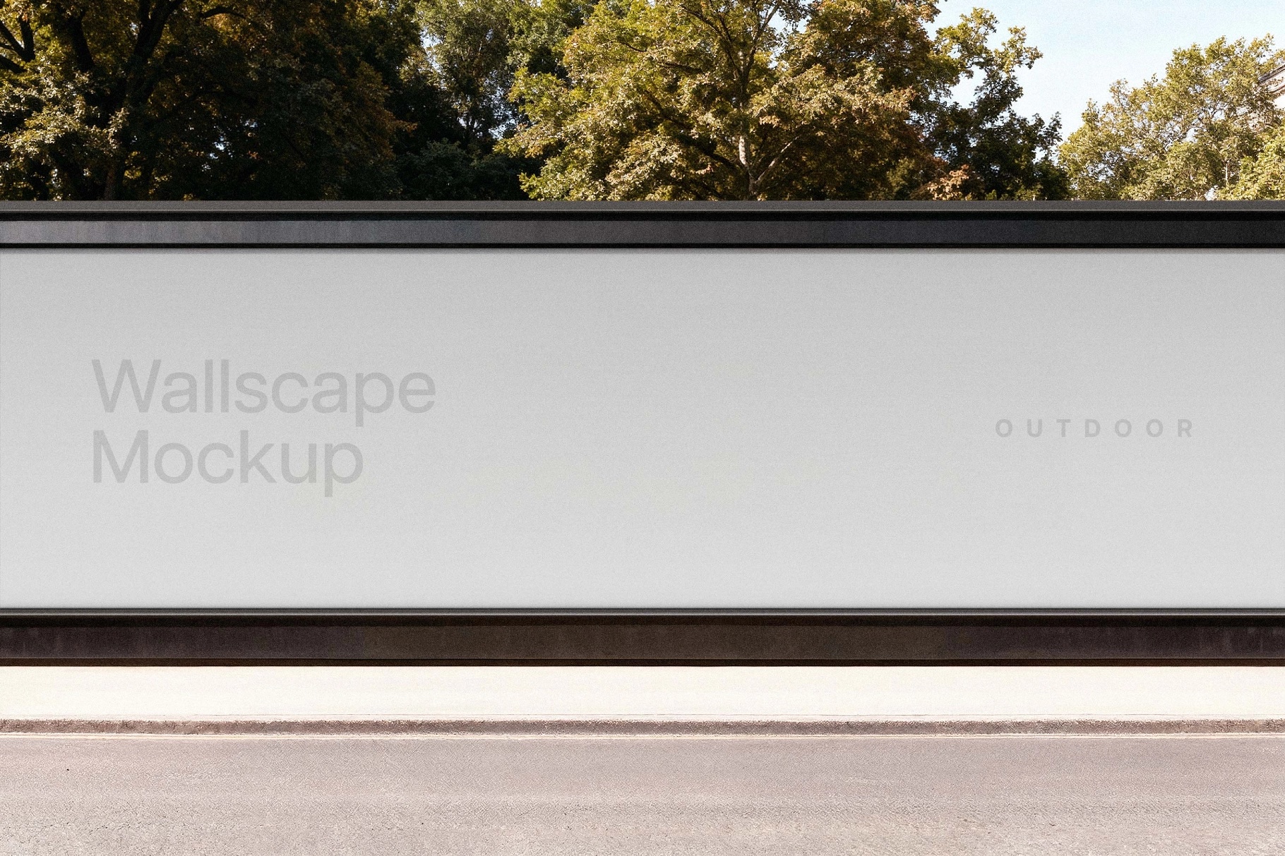 Outdoor Wallscape Mockup