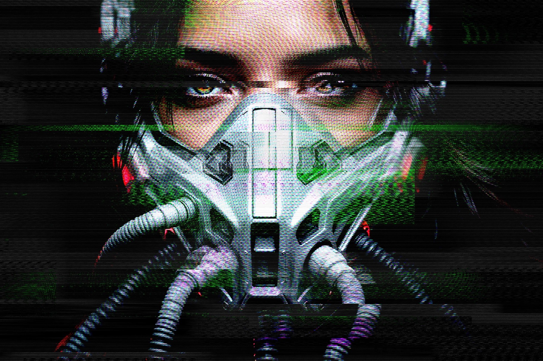 Screen Glitch Photo Effect