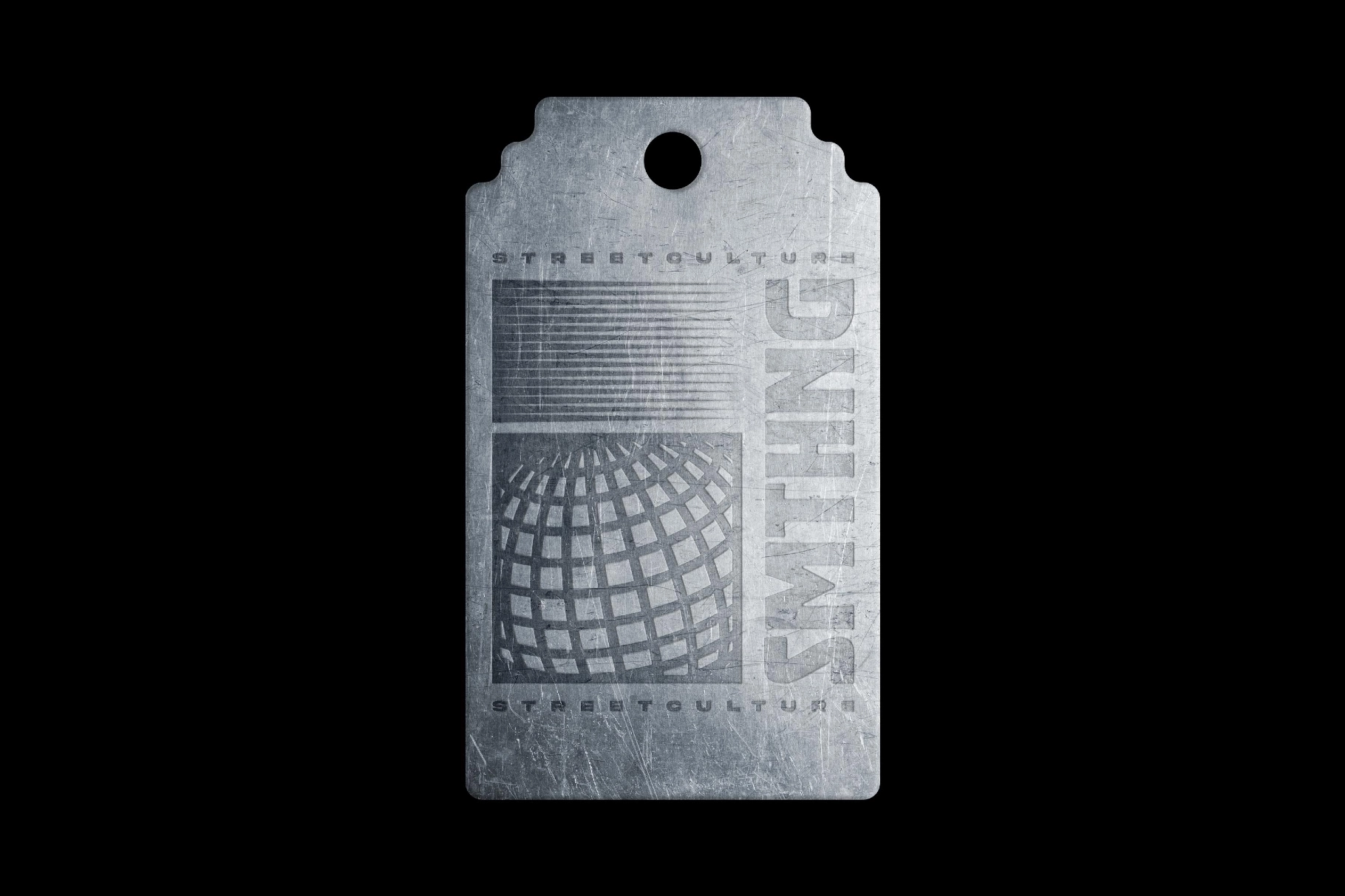 Metallic Tag Mockup