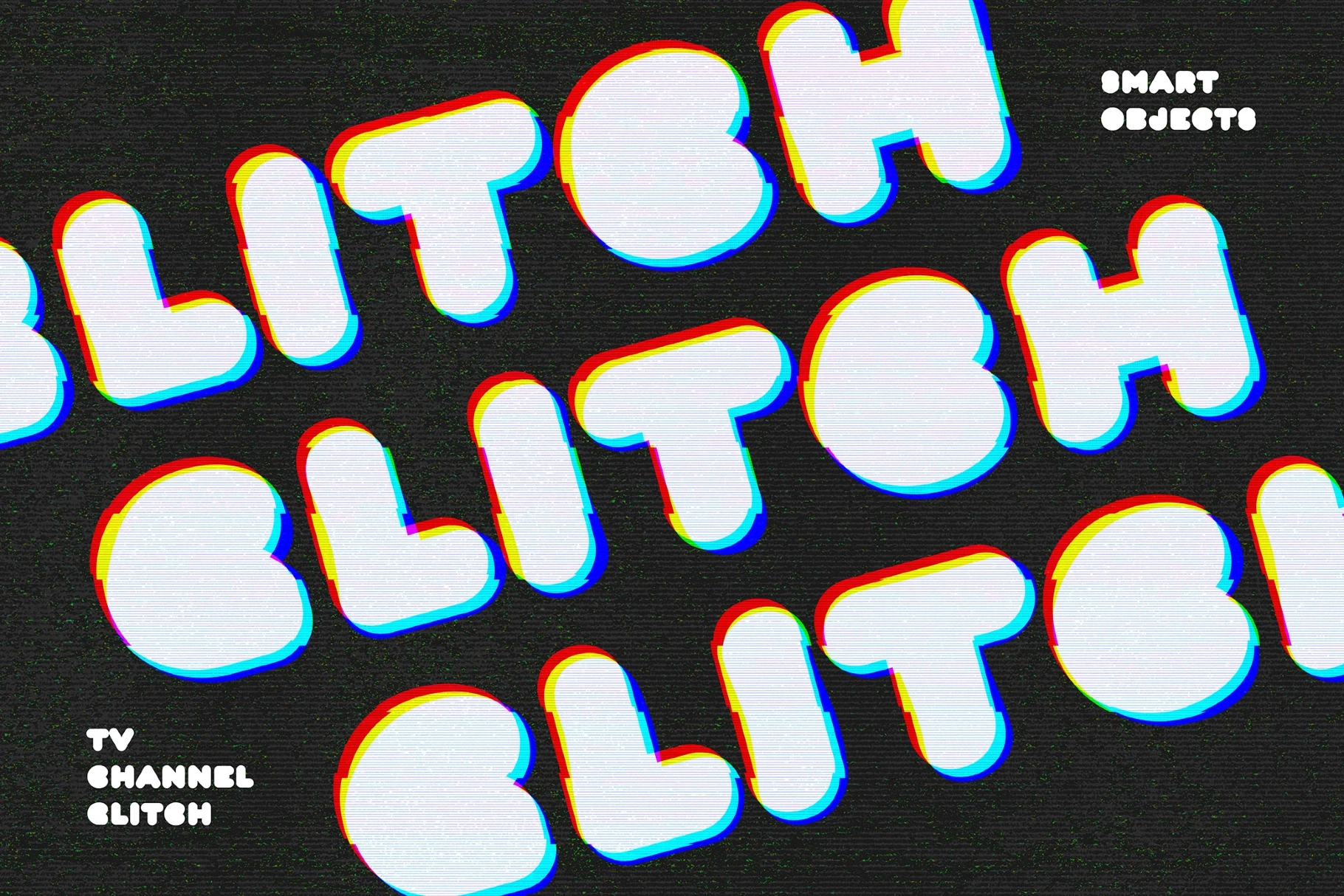 TV Channel Glitch Effect