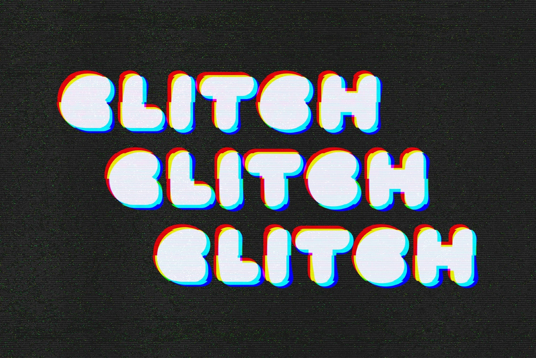 TV Channel Glitch Effect