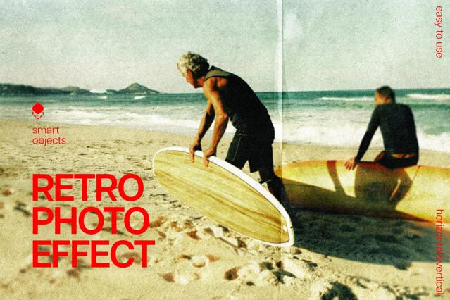 Retro Paper Photo Effect